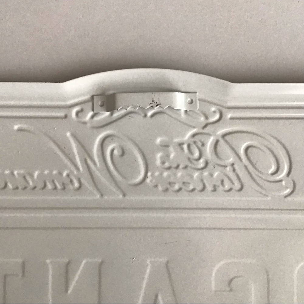 The Pioneer Woman Mercantile Sign Ree Drummond 20” Embossed Tin Farmhouse Booth - Picture 4 of 11